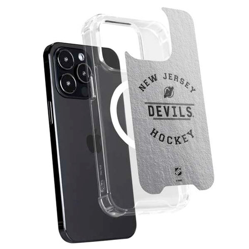 NHL New Jersey Devils Black Text iPhone 16 Pro MagSafe Case